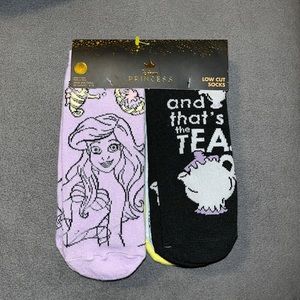 NWT Disney princes low cut socks 10 pairs shoe size 4-10